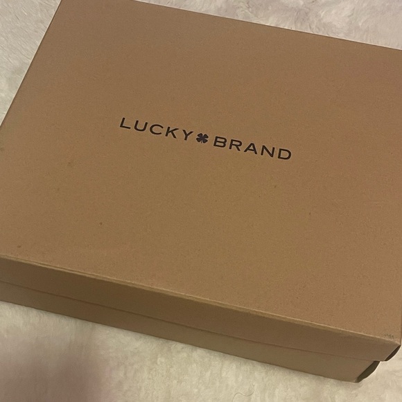 ♥️Size 10 - Lucky Brand Women's Shyna Open Back Block Heel Bootie (Rancho Red) - Picture 10 of 15